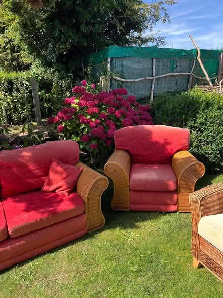 Photo of free Wicker sofa and armchair (Broughton, DN20) #4