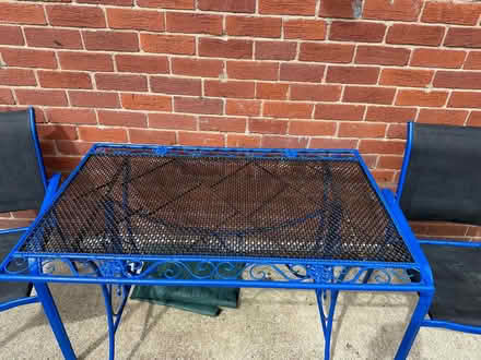 Photo of free Garden table & 2 chairs. (Cornhill on Tweed TD12) #2