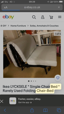 Photo of free Sofabed (part of frame broken but can be propped up (Queens Park W9) #1