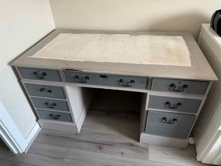 Photo of free Large wooden desk (Houghton Regis LU5) #2