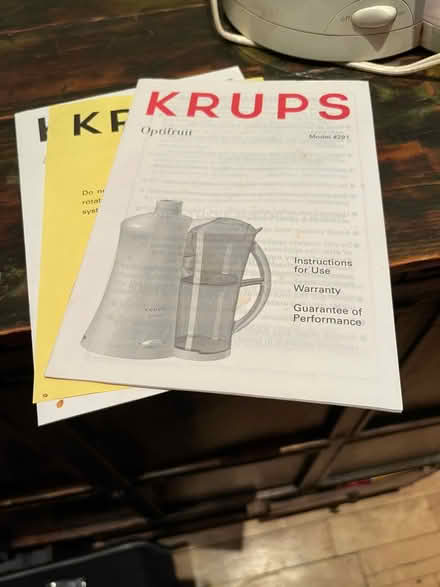 Photo of free Krups optifruit juicer (Tribeca) #1