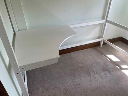 Photo of free White high sleeper single kids bed (East Grinstead) #3