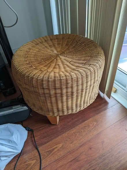 Photo of free 2 Wicker Stools (yonge & Finch) #1