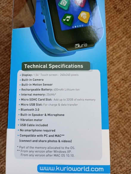 Photo of free Kurio 'Smartwatch' for kids (Welling DA16) #2