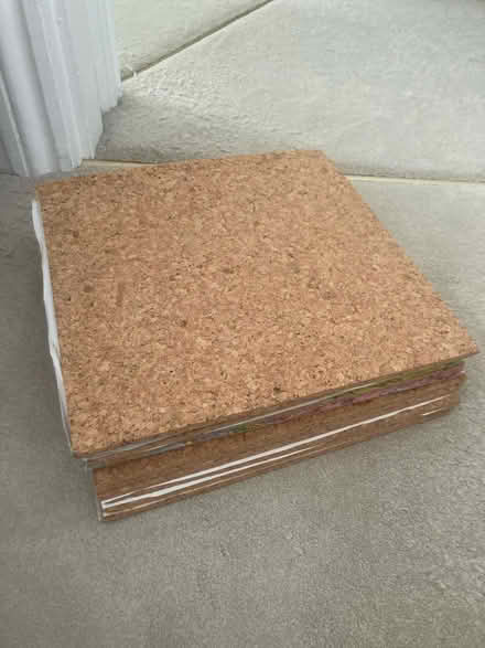 Photo of free 12 cork tiles (12”x12”x1/4”) (Bh23) #1