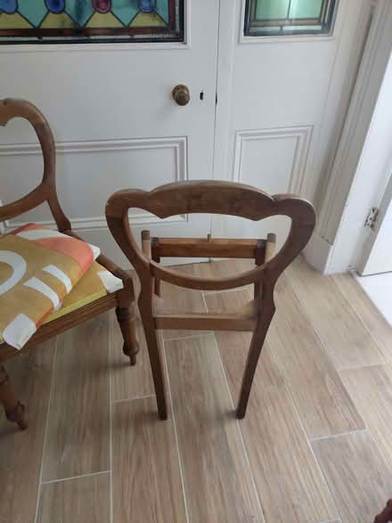 Photo of free Two dining chairs (Nooklands PR2) #2