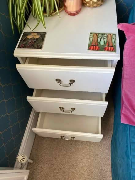 Photo of free White bedside table (TQ2) #2