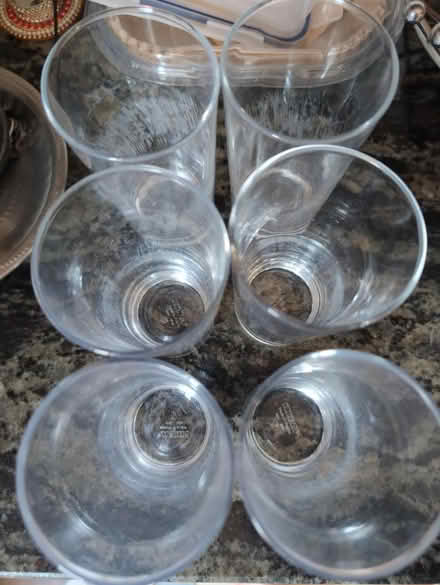 Photo of free 6 tall drinks glasses (with marks) (Shenfield, CM15) #1