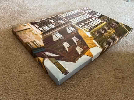 Photo of free Canvas painting of German house (North West Aurora) #2