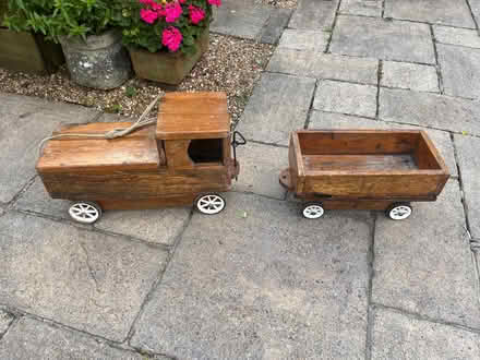 Photo of free Vintage Wooden Train with trailer (Hales Bridge RH5) #2