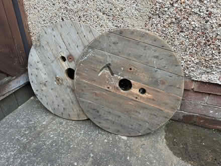 Photo of free Wooden Cable Reel Tops (Rainhill) #1