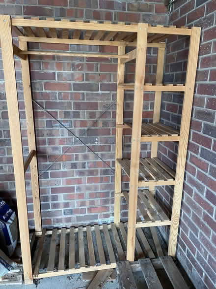 Photo of free Lightweight wooden shelf unit (Newtown SY16) #1