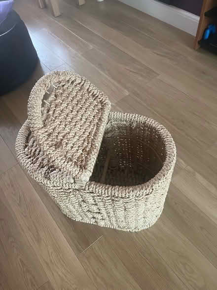 Photo of free Wicker laundry basket (Whyteleafe, CR3) #2