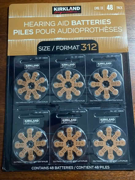 Photo of free Hearing Aid Batteries size 312 (Walnut Creek off Walnut Ave) #1