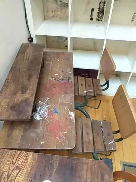 Photo of free Old school desk (Thornton Heath CR7) #3