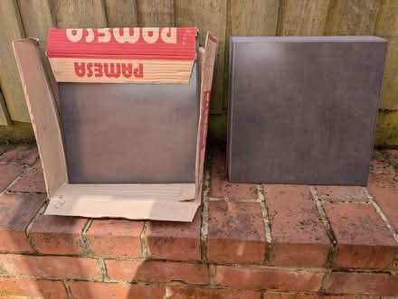 Photo of free 12 Grey Ceramic Floor Tiles - 31.5cms x 31.5cms (Wokingham RG40) #2