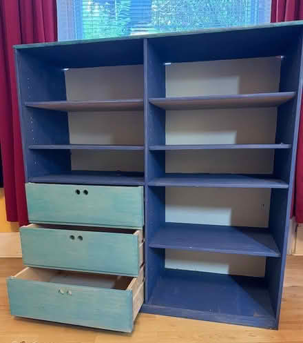 Photo of free Wooden shelving unit (Bruntsfield EH10) #1