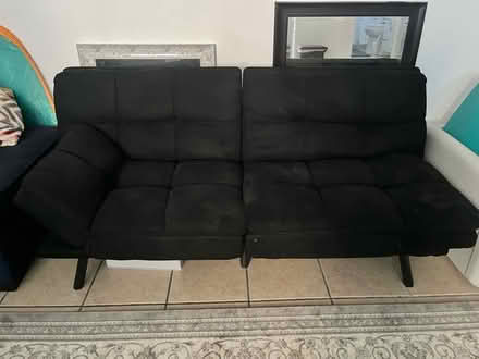 Photo of free Black futon / sofa bed (South Los Ángeles) #3