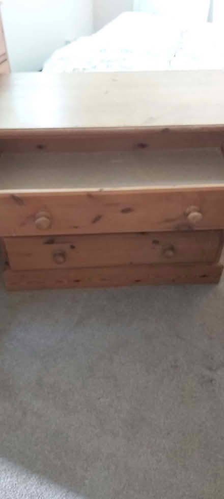 Photo of free 3 drawer chest of drawers. (Fairfield Park) #2