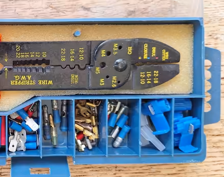 Photo of free Wire stripping and crimping tool with connectors (Epping CM16) #2