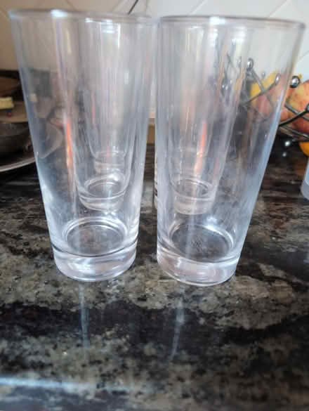 Photo of free 6 tall drinks glasses (with marks) (Shenfield, CM15) #3