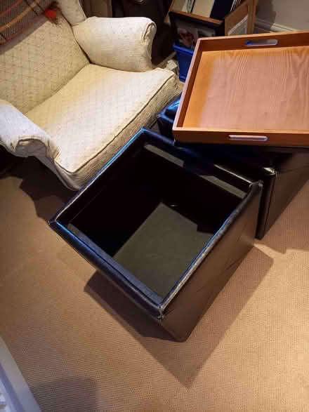 Photo of free 2 side tables with storage inside (Raynes Park SW20) #2