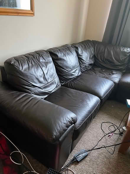 Photo of free Leather corner chair (Bh91eq) #3