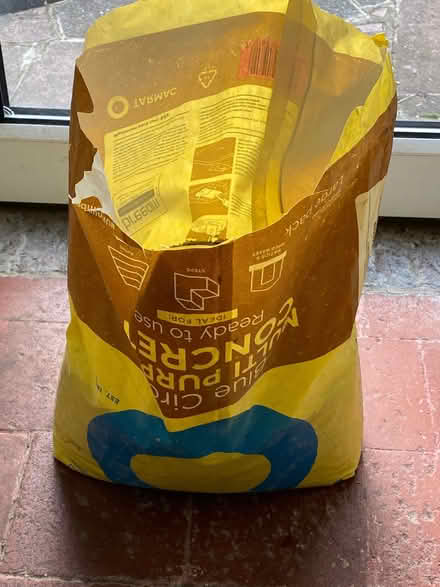 Photo of free "large" bag of Blue Circle ready mixed concrete (Eastbourne BN21) #1
