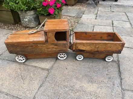 Photo of free Vintage Wooden Train with trailer (Hales Bridge RH5) #1