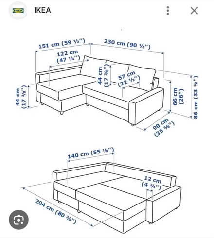 Photo of free IKEA Corner Sofa Bed (N22) #4