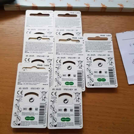 Photo of free Hearing aid batteries 1.45V x 40 (GU9 9e) #2