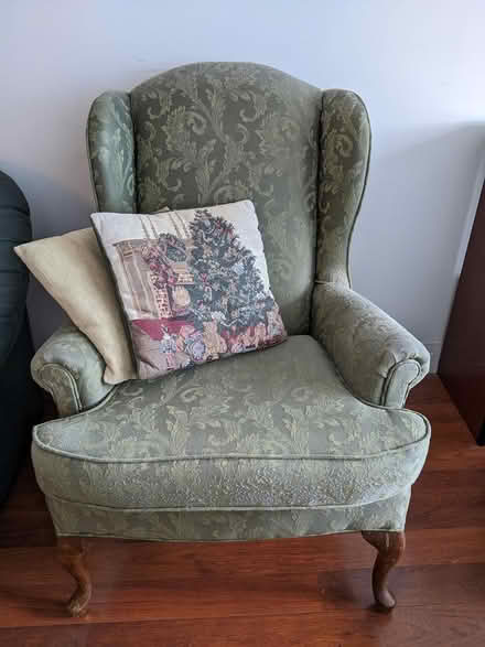 Photo of free Large comfy Chair & cushions (Sheppard & Kennedy) #2
