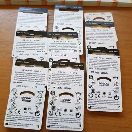 Photo of free Hearing Aid Batteries 1.45V (GU9 9e) #2