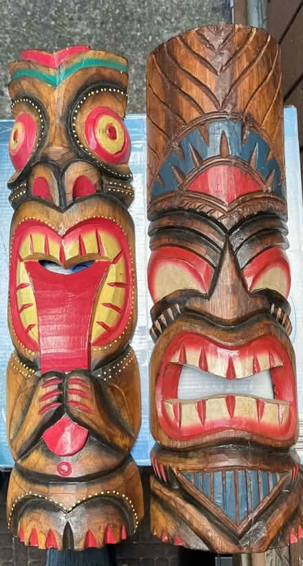 Photo of free Pair of tiki masks (Mountain View nr train station) #1