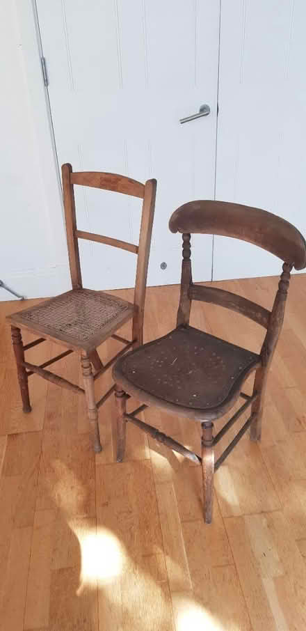 Photo of free 2 Victorian Kitchen/ bedroom Chairs (HP10 penn) #1