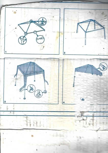 Photo of free Gazebo. White cotton, steel frame. Simple garden sunshade! (Loughton IG10) #2