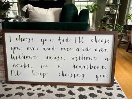 Photo of free Framed quote (Silver Spring) #1