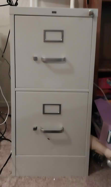 Photo of free 2-drawer locking cabinet (Palo Alto, Ventura) #1