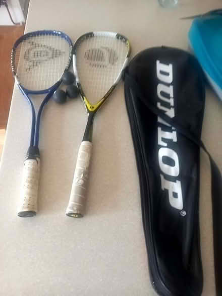 Photo of free 2 squash rackets, 3balls and case (North Tonbridge TN10) #1