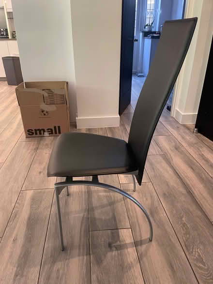 Photo of free 8 x black & silver dining chairs (Elstree WD6) #3