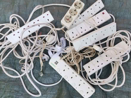 Photo of free Collection of UK and EU Multi plug extension leads (Caversham Heights RG4) #1