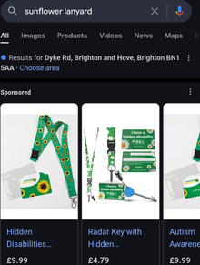 Photo of Sunflower lanyard (Dyke Road area BN1) #1