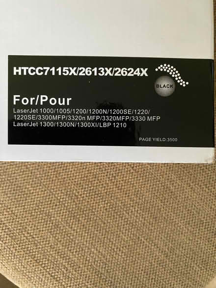 Photo of free Brand new toner cartridge for HP Laserjet 1005. (Apley TF1) #1