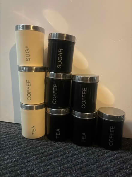Photo of free Tea coffee sugar canisters (L7) #1