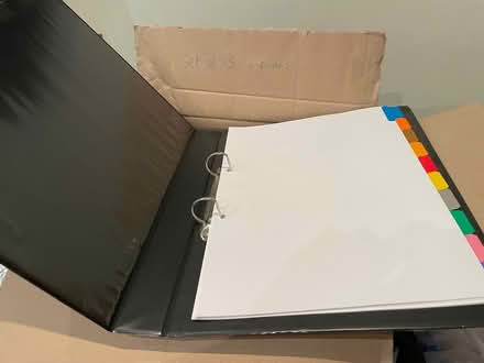 Photo of free Ring binders with dividers (Snitterfield, CV37) #1