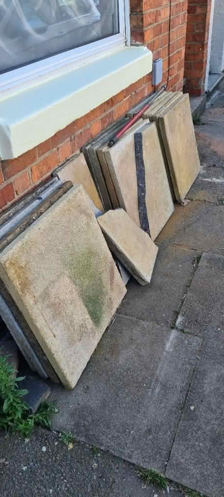 Photo of free 14 paving slabs (Boothville, Northampton) #1