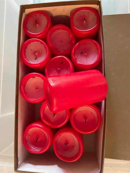 Photo of free 12 red candles (Snitterfield, CV37) #1