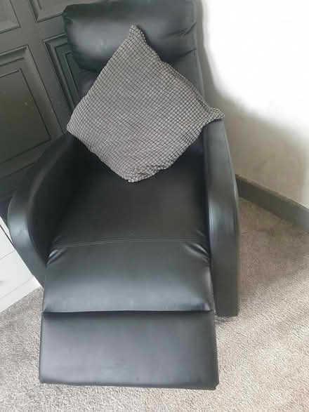 Photo of free Recliner black leather (S5 parson Cross) #2