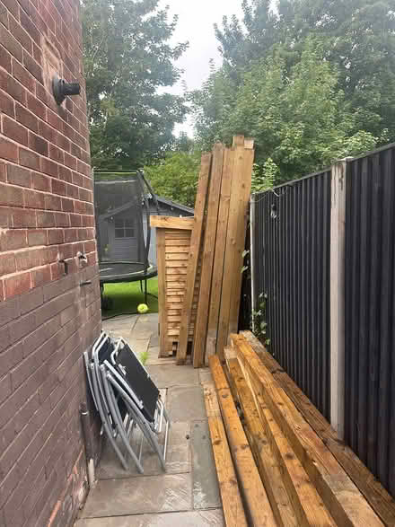 Photo of free Wood posts and rails (Wythenshawe) #1