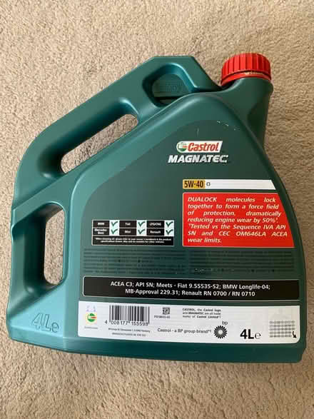 Photo of free Castrol Magnatec engine oil (Odd down) #3